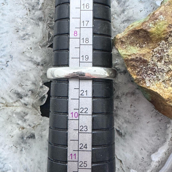 Sterling Silver Southwestern Style 2 Golden Hill Turquoise Ring Sz 9 For Women - Picture 10 of 10